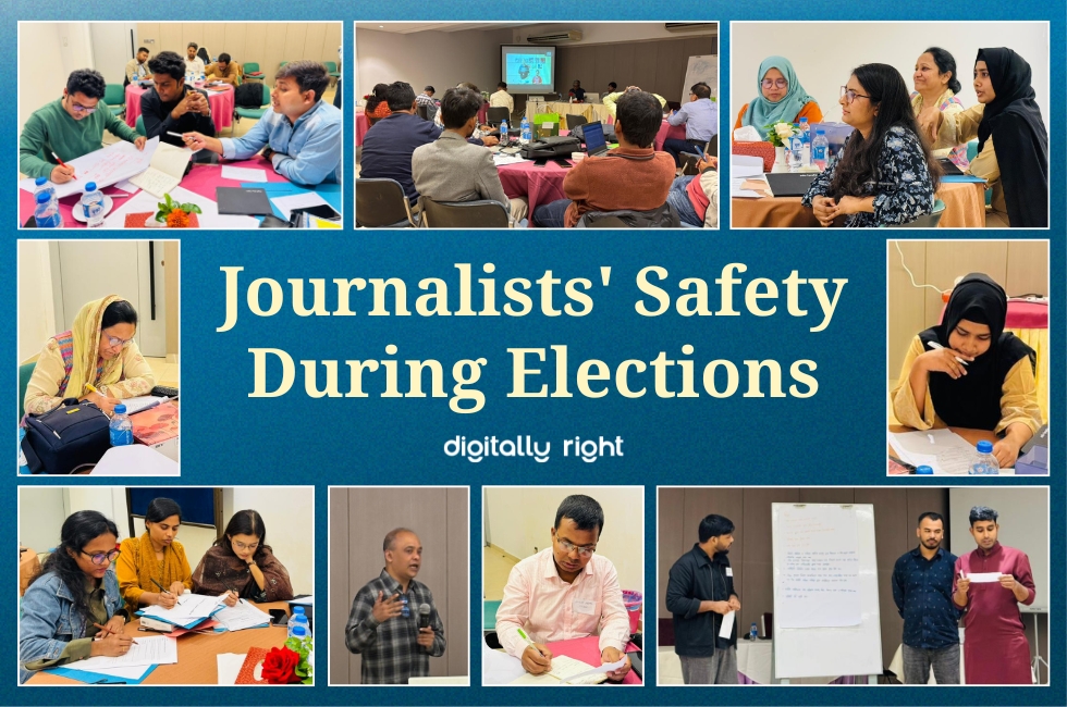 Journalists' Safety Training During Election Digitally Right